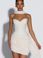 Alanah | Sequin Corset Mini Dress