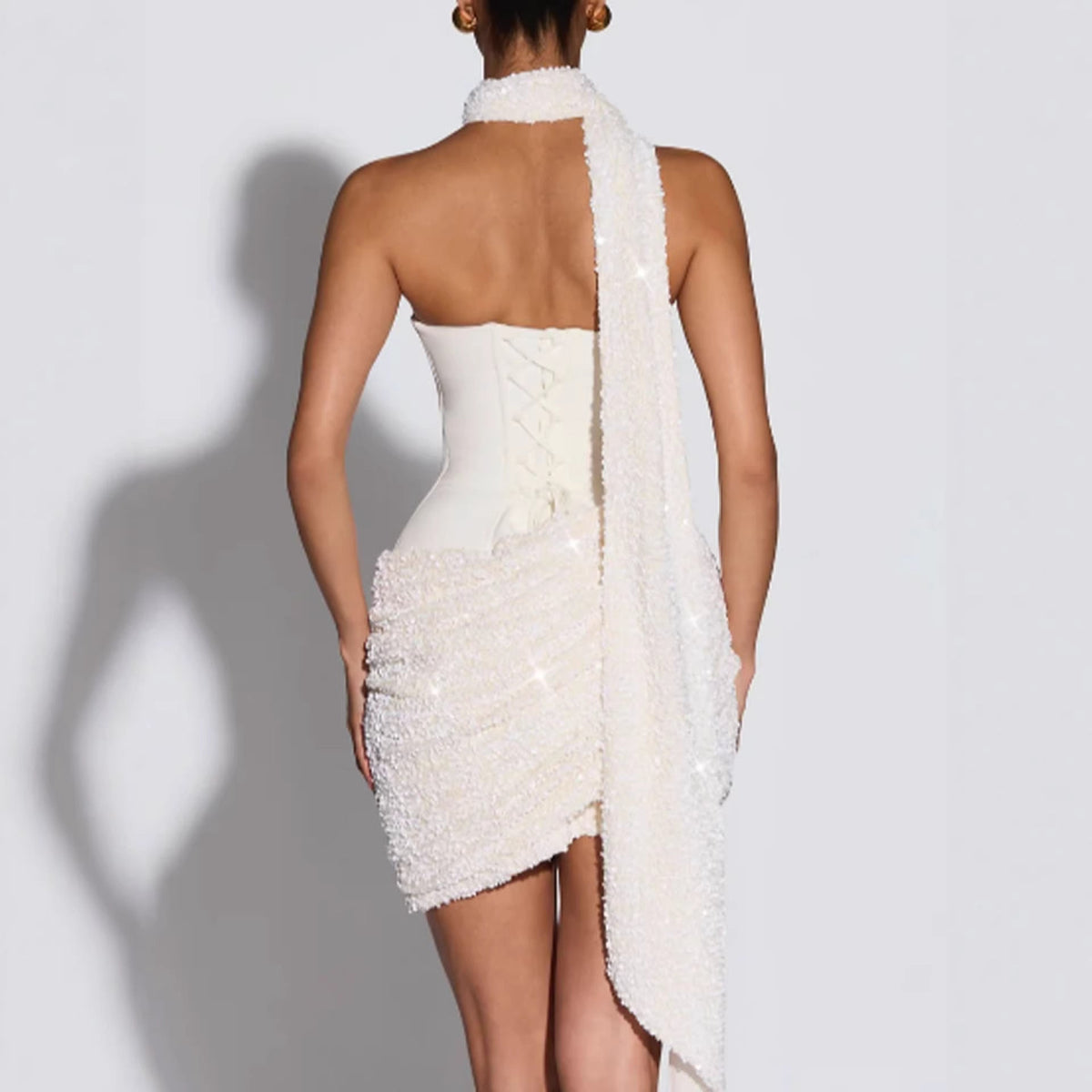 Alanah | Sequin Corset Mini Dress