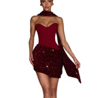 Alanah | Sequin Corset Mini Dress