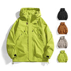 Women's Lightweight Hooded Jacket – Adjustable Zip-Up Outdoor Jacket