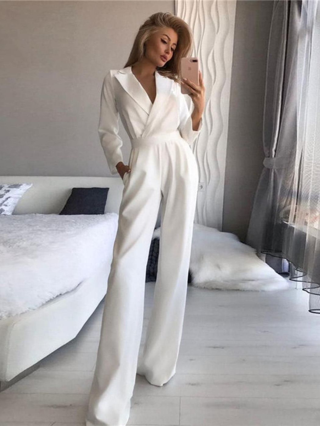 Alanah | Tailored Long Sleeve Jumpsuit