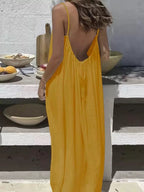 Women's Spaghetti Strap Summer Dress – Sleeveless Flowy Dress