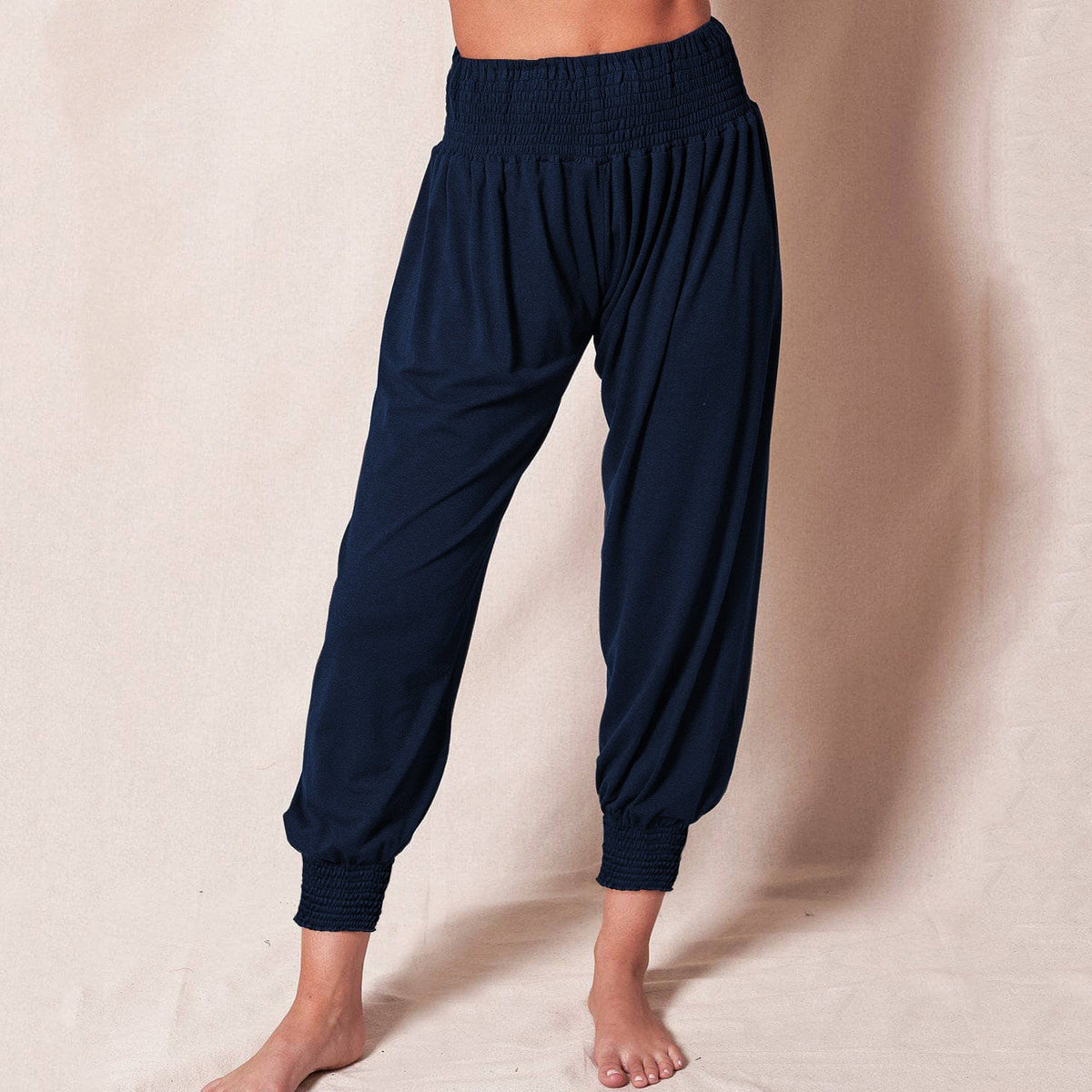 Women's Ankle Cuff Jogger Pants – Relaxed Elastic Waist Leisure Trousers