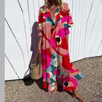 Women's Floral Summer Maxi Dress – Relaxed Flowy Dress