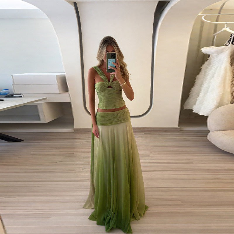 Alanah | Ombre Strappy Maxi Dress