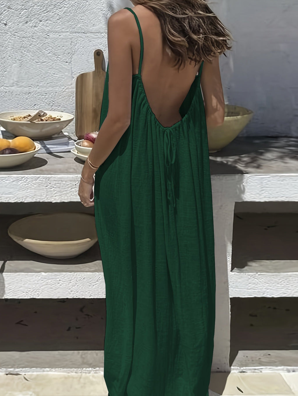 Women's Spaghetti Strap Summer Dress – Sleeveless Flowy Dress