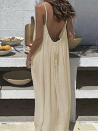Women's Spaghetti Strap Summer Dress – Sleeveless Flowy Dress