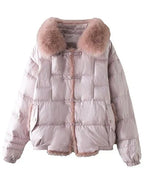 Women's Oversized Puffer Jacket – Relaxed Vintage Winter Jacket