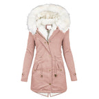 Women's Hooded Winter Jacket – Wind Resistant Cold Weather Coat