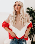 Women's Fluffy Oversized Sweater – Colourful Winter Knit Sweater