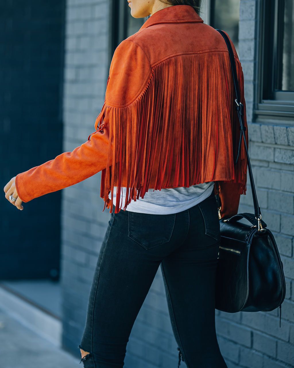 Women's Statement Fringe Jacket – Cropped Layering Jacket
