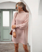 Women's Oversized Longline Sweater – Relaxed Winter Knit Sweater