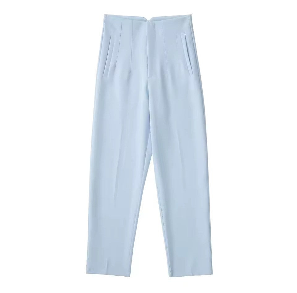 Women's Wrinkle Resistant Dress Pants – Tailored Straight Leg Trousers