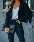 Women's Western Fringe Jacket – Suede Tassel Jacket