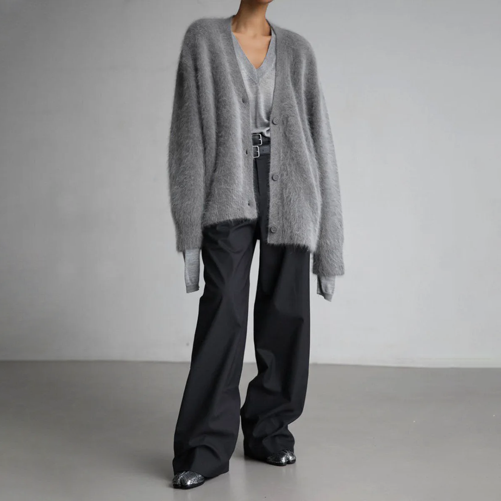 Women's Structured Statement Cardigan – Couture Style Long Sleeve Cardigan