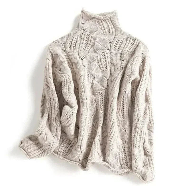 Women's Cozy Winter Sweater – Long Sleeve Knit Pullover