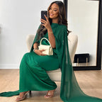 Women's Flowy Formal Evening Dress – Relaxed Party Occasion Dress