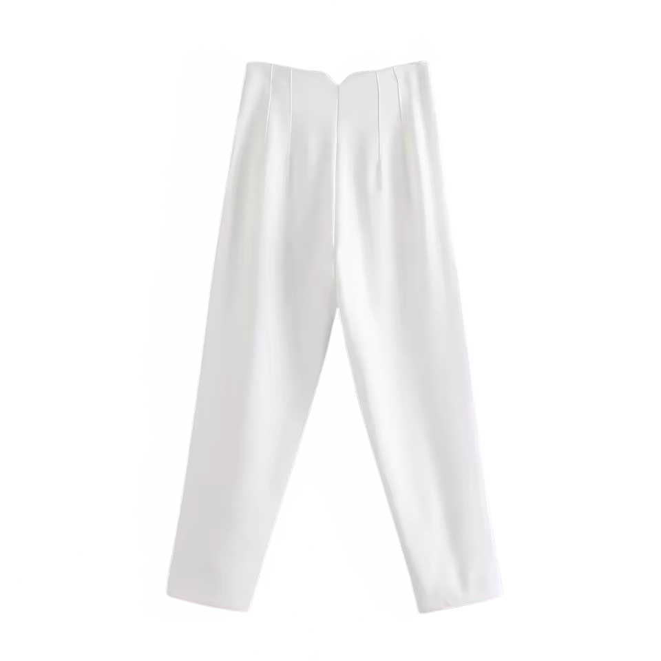 Women's Wrinkle Resistant Dress Pants – Tailored Straight Leg Trousers