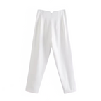 Women's Wrinkle Resistant Dress Pants – Tailored Straight Leg Trousers