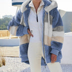 Women's Hooded Fleece Vest – Plush Zip-Up Winter Gilet