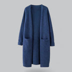 Women's Open Front Longline Cardigan – Relaxed Long Sleeve Cardigan