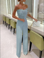 Alanah | Flowy Evening Jumpsuit with wide leg