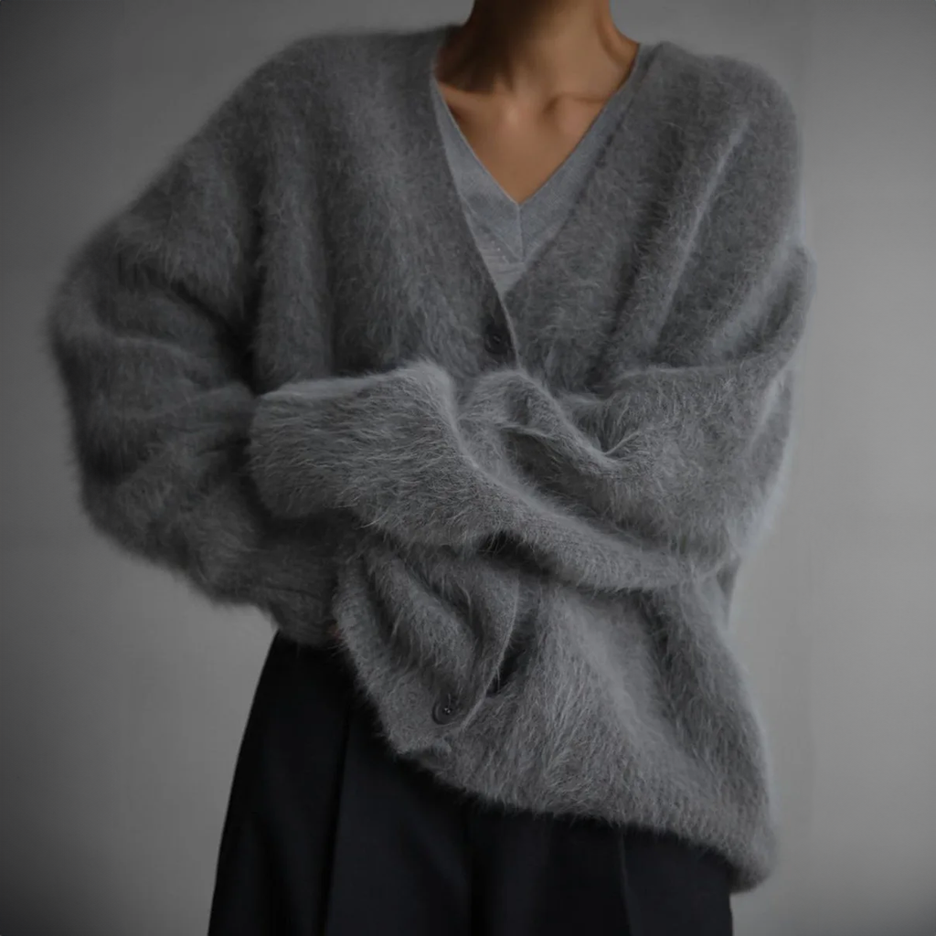 Women's Structured Statement Cardigan – Couture Style Long Sleeve Cardigan
