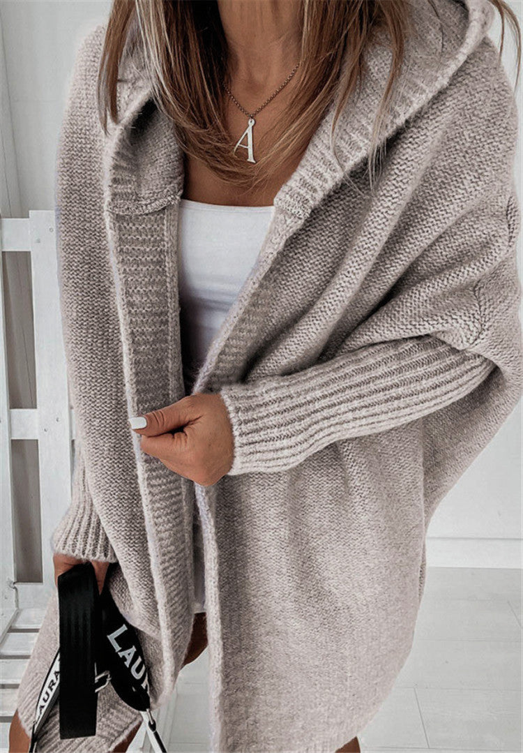 Women's Oversized Longline Cardigan – Relaxed Sleeve Knit Cardigan