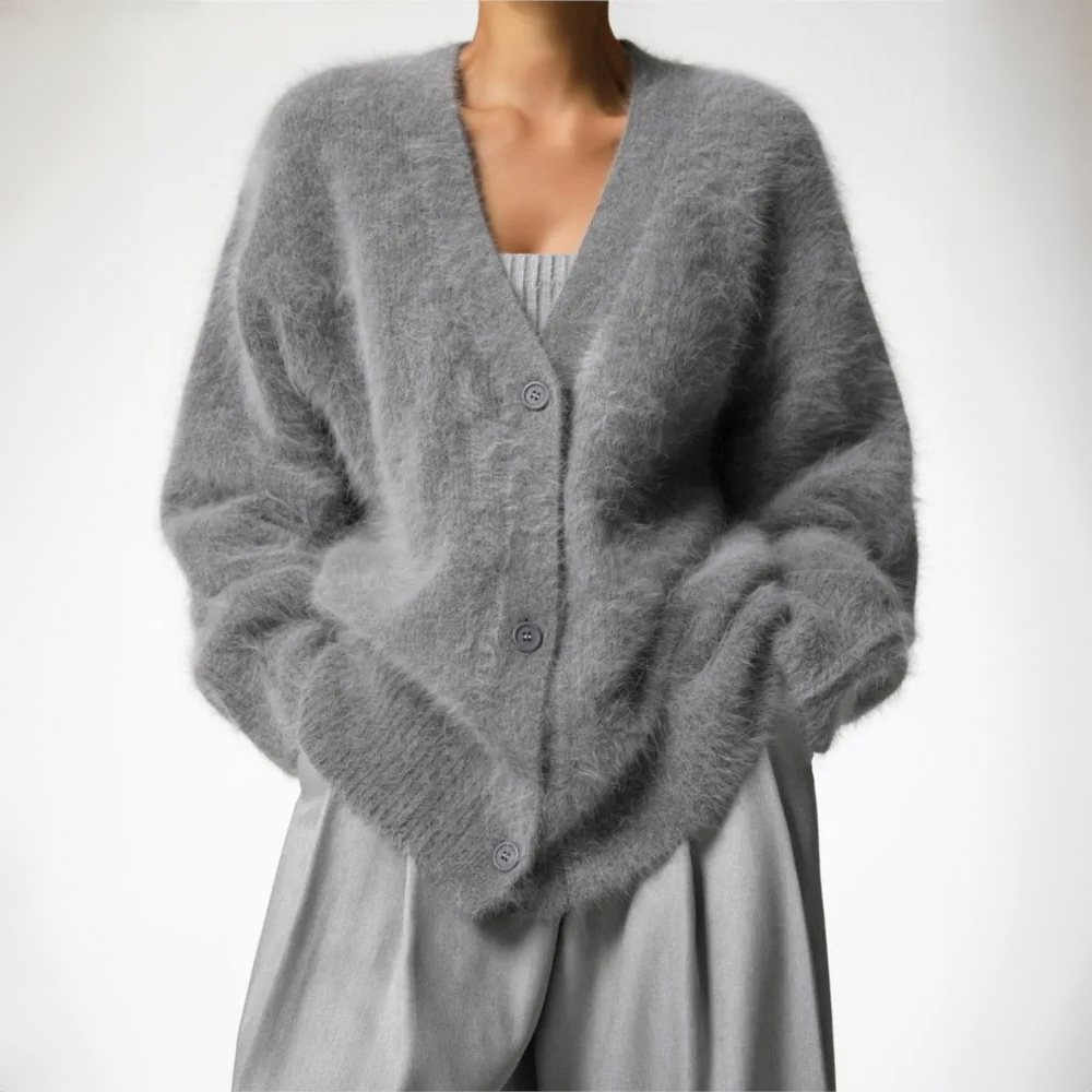 Women's Structured Statement Cardigan – Couture Style Long Sleeve Cardigan