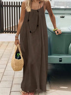 Women's Spaghetti Strap Summer Dress – Sleeveless Flowy Dress