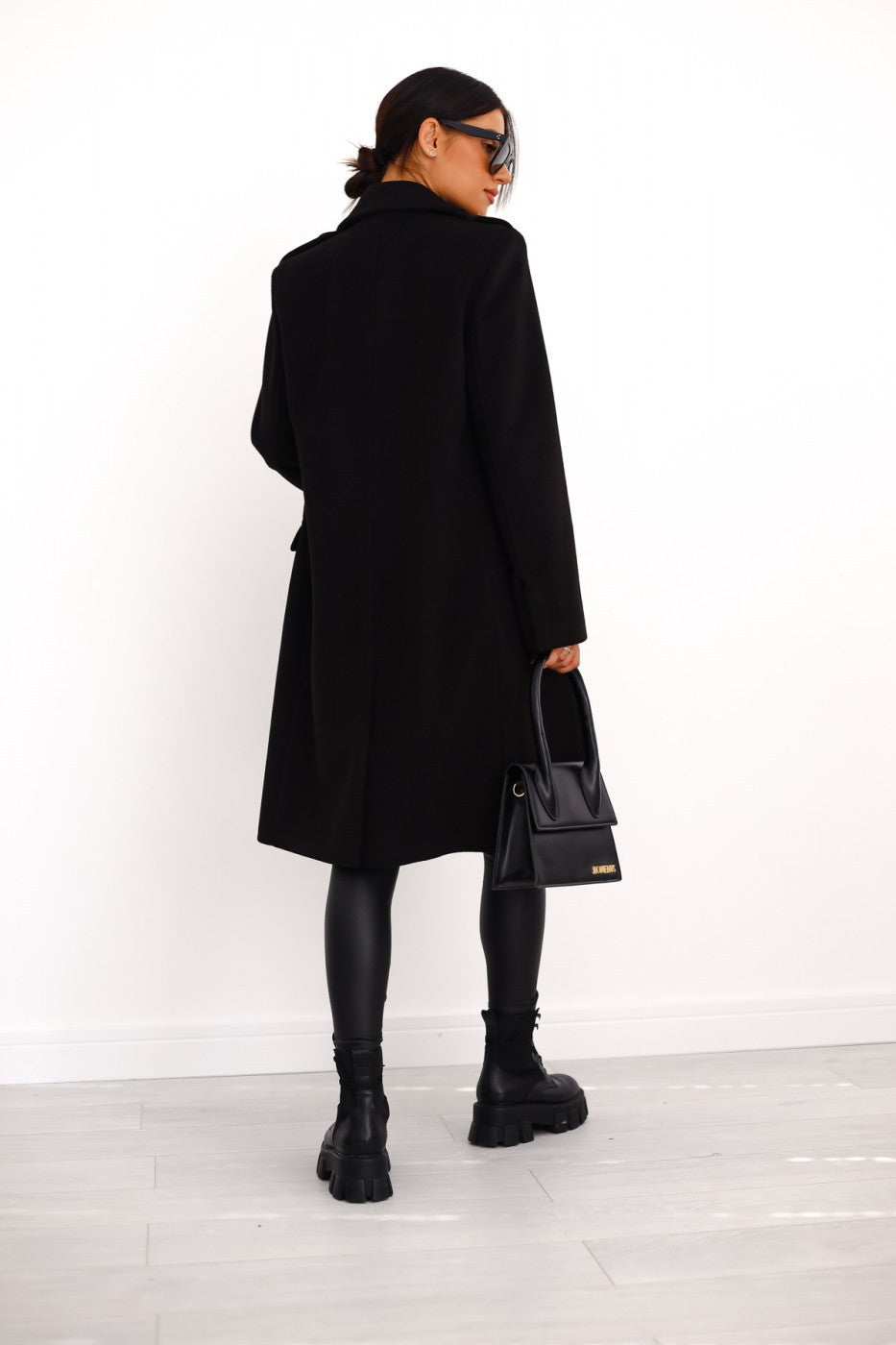 Women's Long Double-Breasted Overcoat – Classic Winter Coat