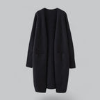 Women's Open Front Longline Cardigan – Relaxed Long Sleeve Cardigan