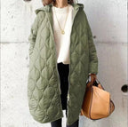 Women's Long Puffer Coat – Hooded Winter Jacket
