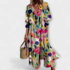 Women's Floral Summer Maxi Dress – Relaxed Flowy Dress