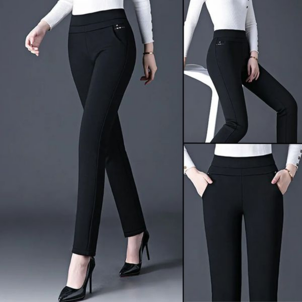 Women's Stretch Slim Fit Pants – Tailored Day-to-Evening Dress Trousers