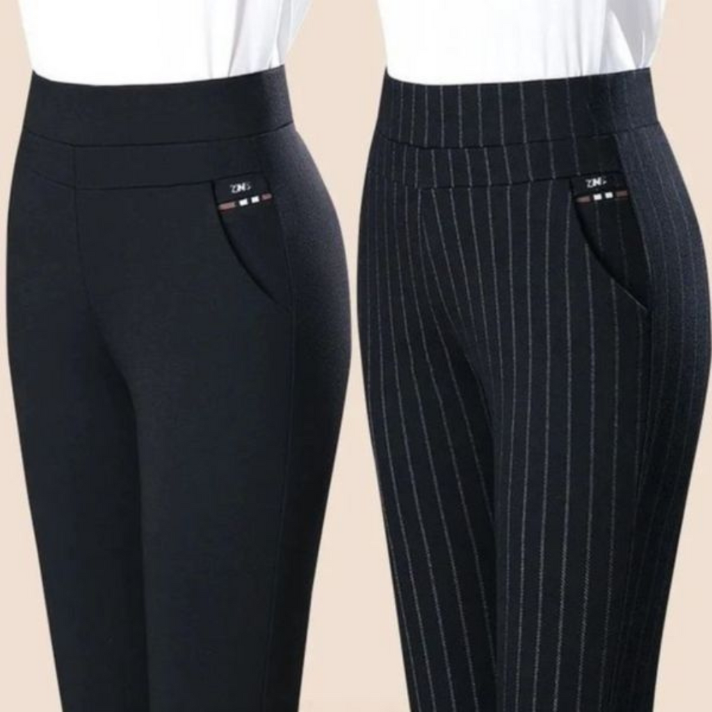 Women's Stretch Slim Fit Pants – Tailored Day-to-Evening Dress Trousers