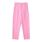 Women's Wrinkle Resistant Dress Pants – Tailored Straight Leg Trousers