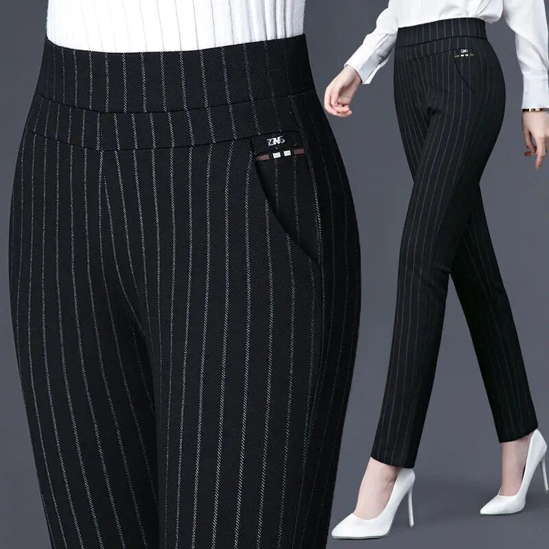 Women's Stretch Slim Fit Pants – Tailored Day-to-Evening Dress Trousers