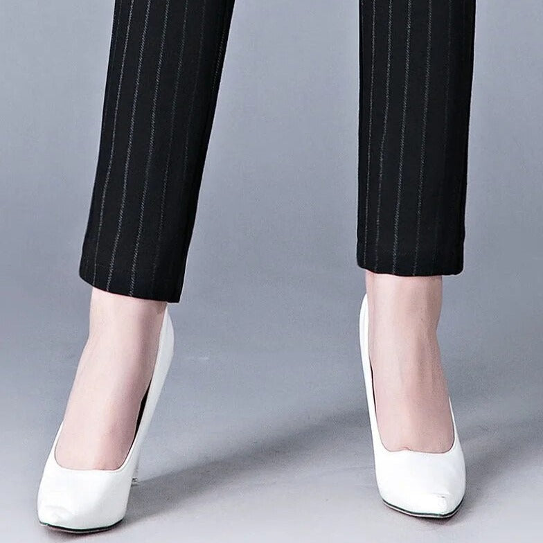Women's Stretch Slim Fit Pants – Tailored Day-to-Evening Dress Trousers