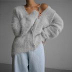 Women's Structured Statement Cardigan – Couture Style Long Sleeve Cardigan