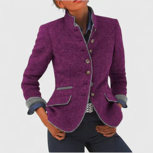 Women's Classic Tailored Cardigan – Button Front Long Sleeve Cardigan