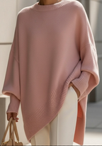Women's Long Sleeve Oversized Sweater – Relaxed Knit Pullover