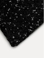 Women's Statement Shoulder Sequin Dress – Sparkle Fitted Party Mini Dress