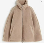 Women's Oversized Stand Collar Jacket – Zip-Up Cold Weather Winter Jacket