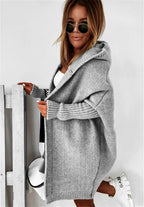 Women's Oversized Longline Cardigan – Relaxed Sleeve Knit Cardigan