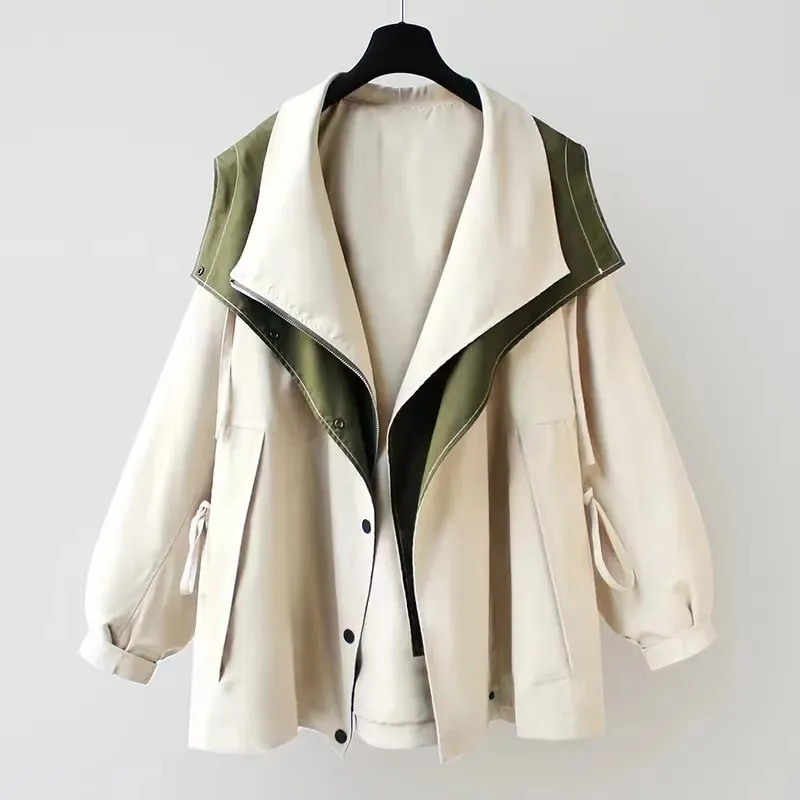 Women's Hooded Longline Jacket – Lightweight Transitional Coat