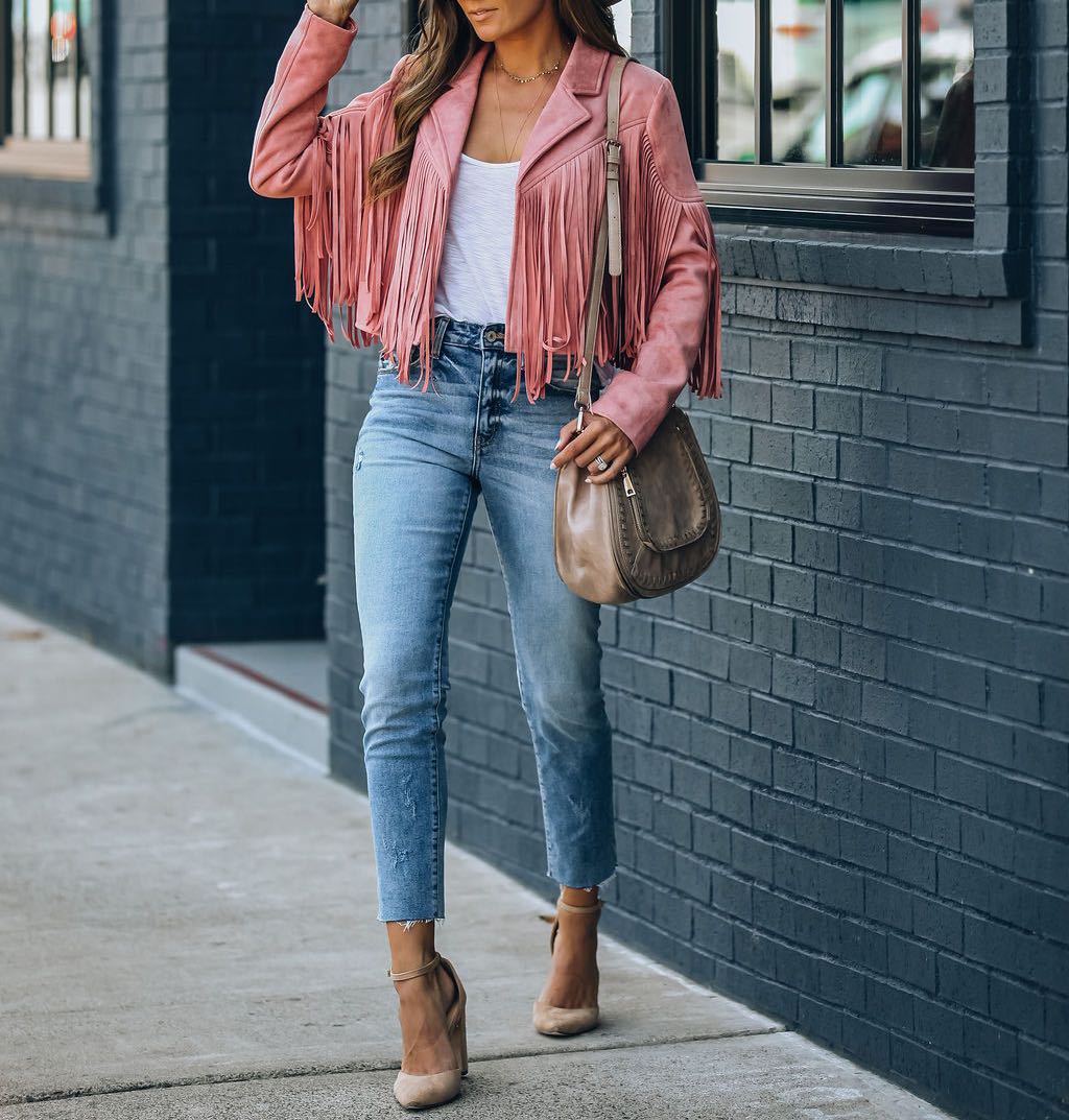 Women's Western Fringe Jacket – Suede Tassel Jacket