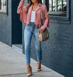 Women's Western Fringe Jacket – Suede Tassel Jacket
