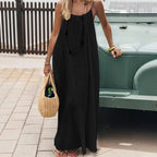 Women's Spaghetti Strap Summer Dress – Sleeveless Flowy Dress