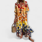 Women's Floral Summer Maxi Dress – Relaxed Flowy Dress